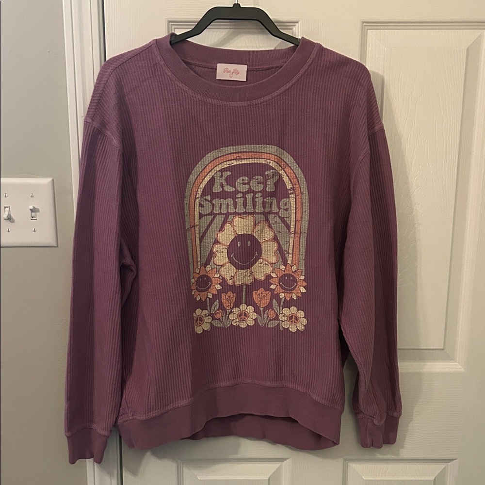 Pink Lily Sweatshirt